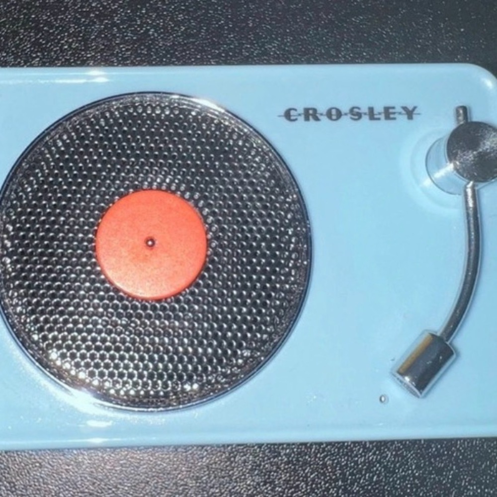 Crosley mini Bluetooth speaker.